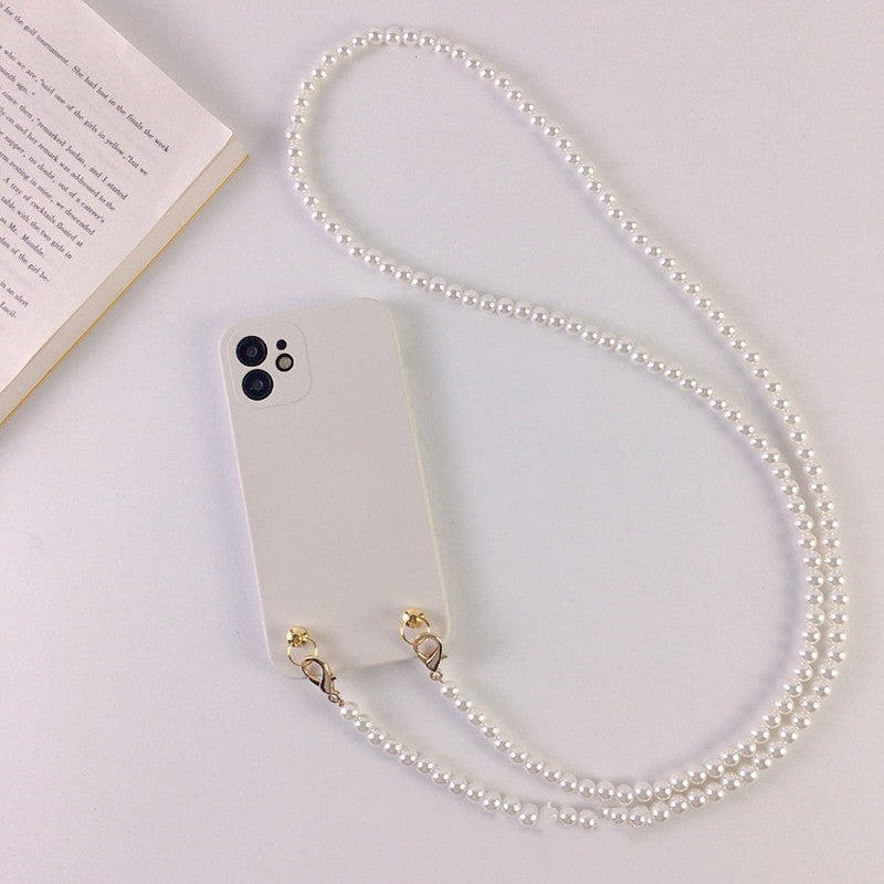 Pearl Chain Crossbody Phone Case