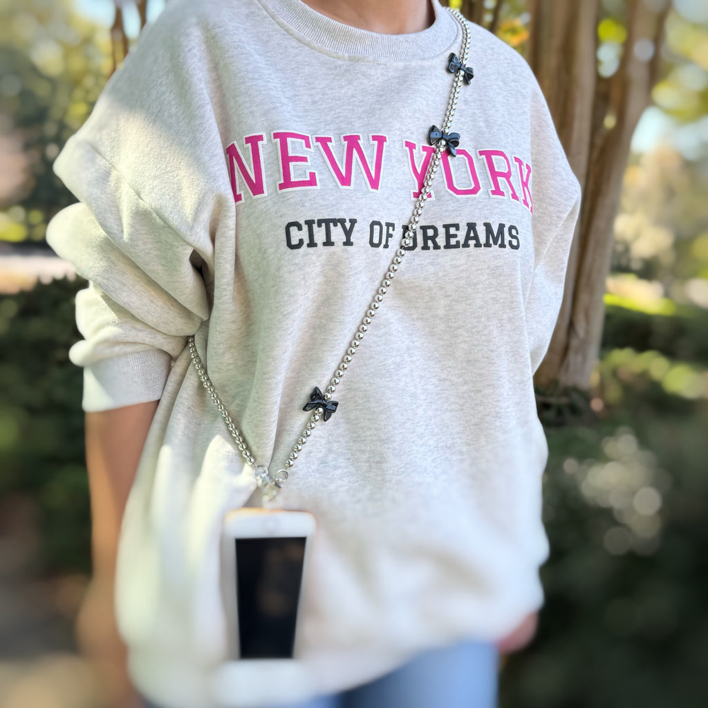 Bows and Beads Crossbody Phone Lanyard