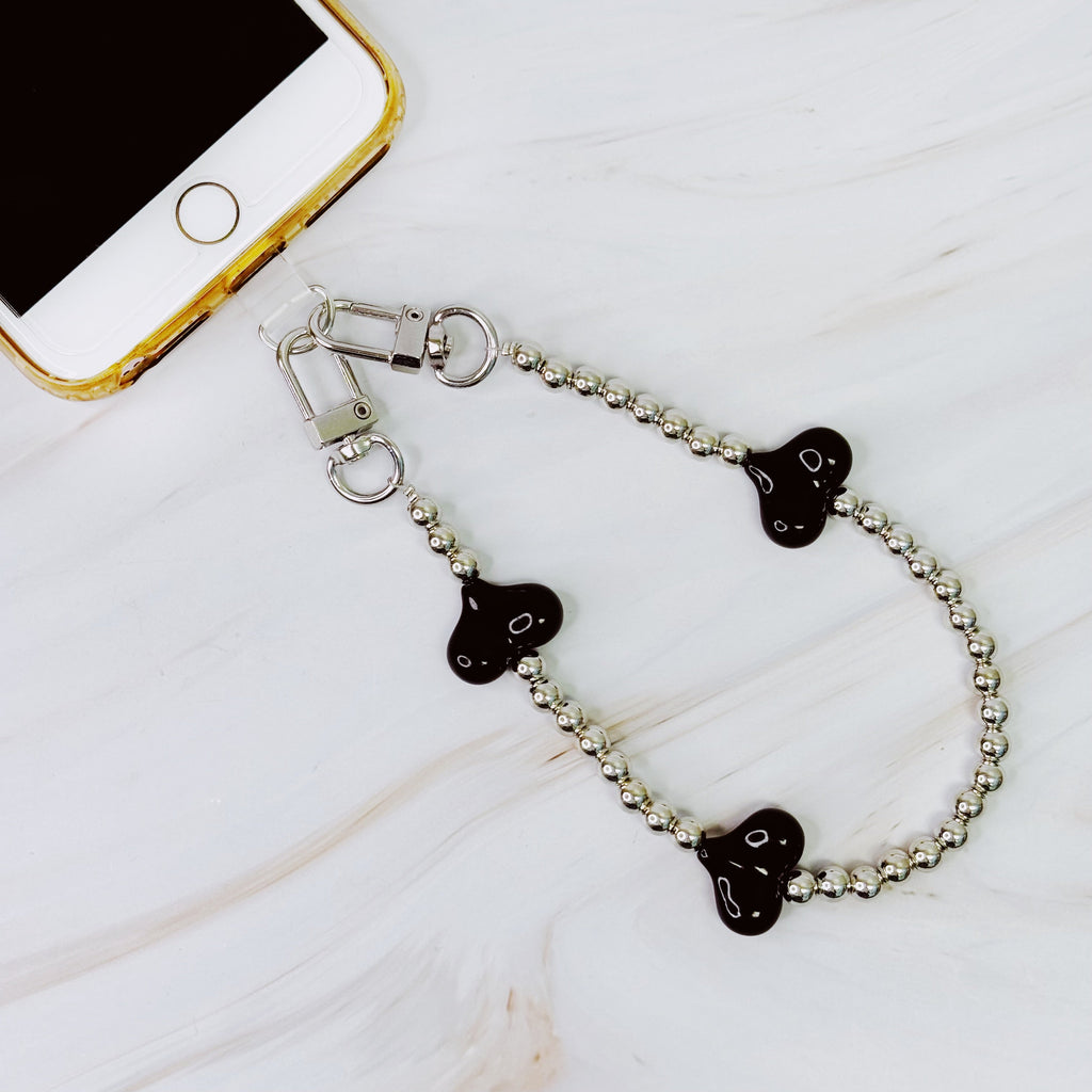 Hearts and Beads Phone Wrist Lanyard