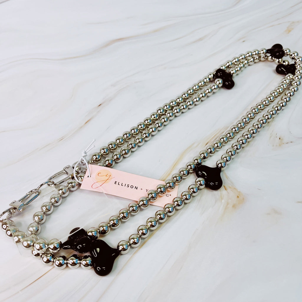 Hearts and Beads Crossbody Phone Lanyard