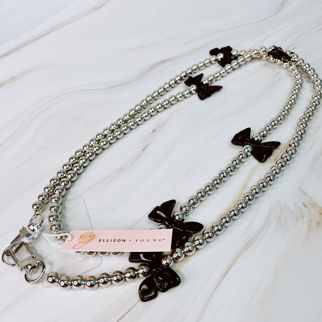 Bows and Beads Crossbody Phone Lanyard