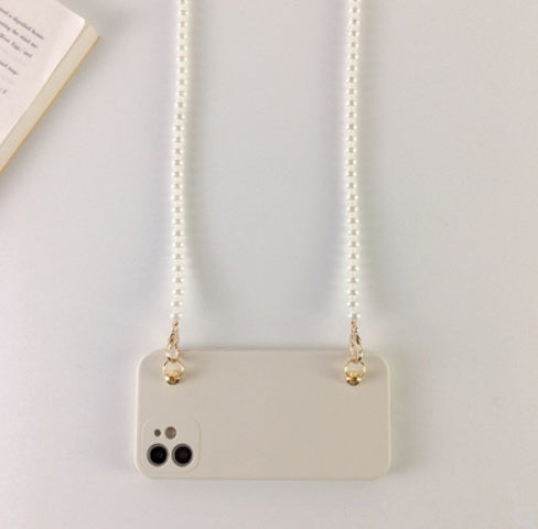 Pearl Chain Crossbody Phone Case
