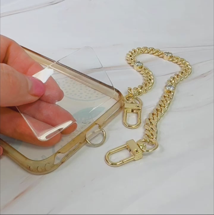 Sparkle Over the Chain Phone Wrist Lanyard