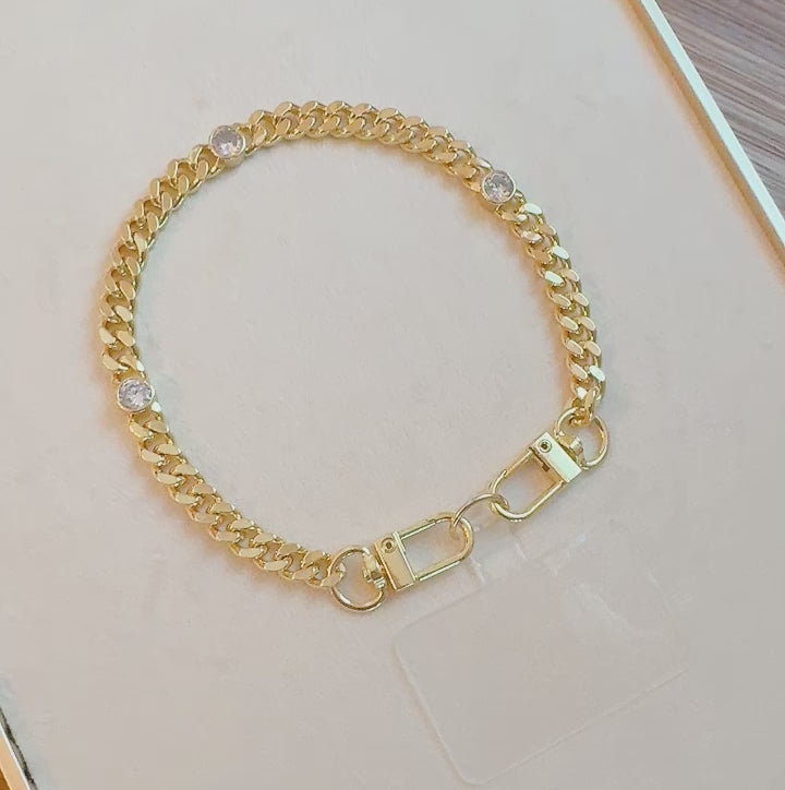 Sparkle Over the Chain Phone Wrist Lanyard