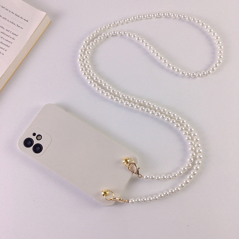 Pearl Chain Crossbody Phone Case