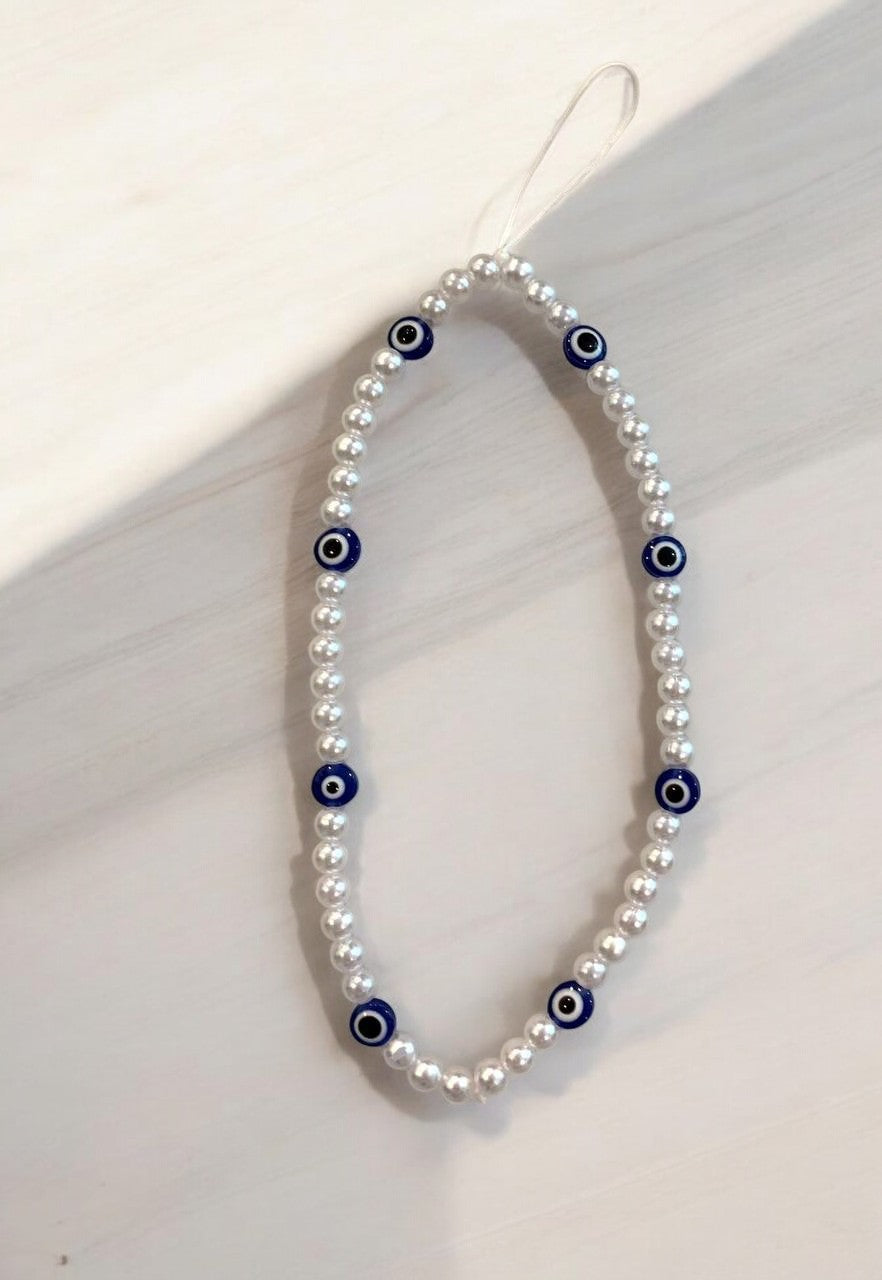 Eye Decor Pearl Phone Strap